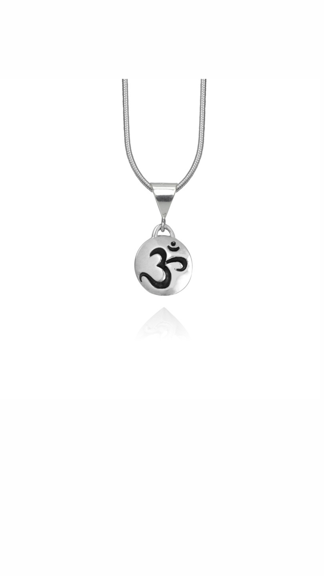 OM  Pendant - Sterling Silver