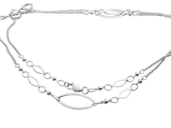 Infinity and Eye of God 36 inch Long Necklace
