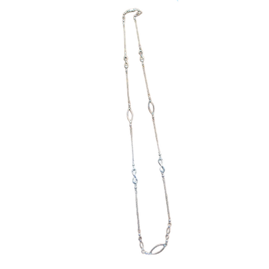 Infinity and Eye of God 36 inch Long Necklace