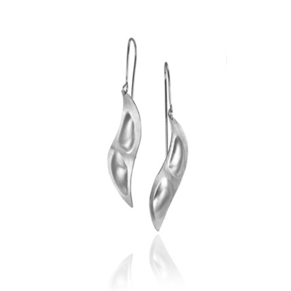 The Northern Light Series is inspired by the dance of the northern lights across the night sky and humanity's spiritual dance with "Self". The shapes represent a person dancing with the "One". The matt finish of the sterling silver piece and the whole shape captures the shimmering light of the northern lights. The pieces share an experience of spirit and aliveness.