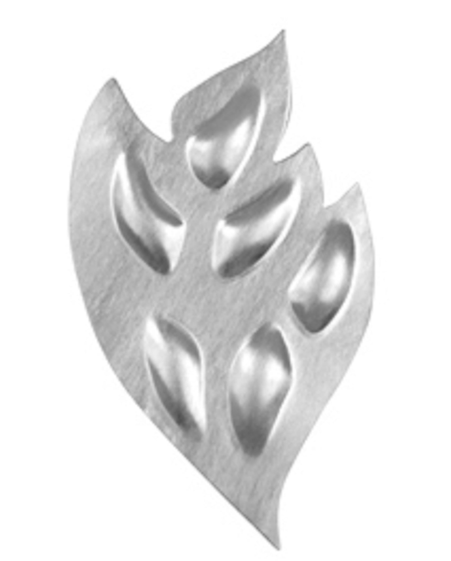 Northern Lights Brooch.  The Northern Light Series is inspired by the dance of the northern lights across the night sky and humanity's spiritual dance with "Self". The shapes represent a person dancing with the "One". The matt finish of the sterling silver piece and the whole shape captures the shimmering light of the northern lights. The pieces share an experience of spirit and aliveness.