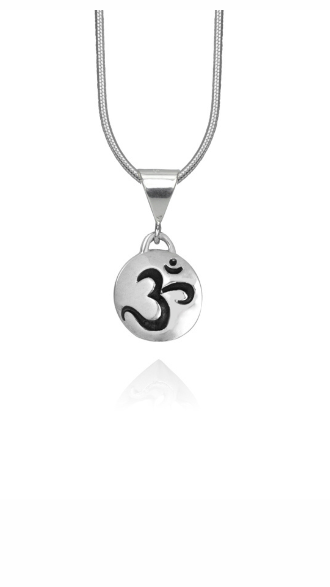 OM  Pendant - Sterling Silver