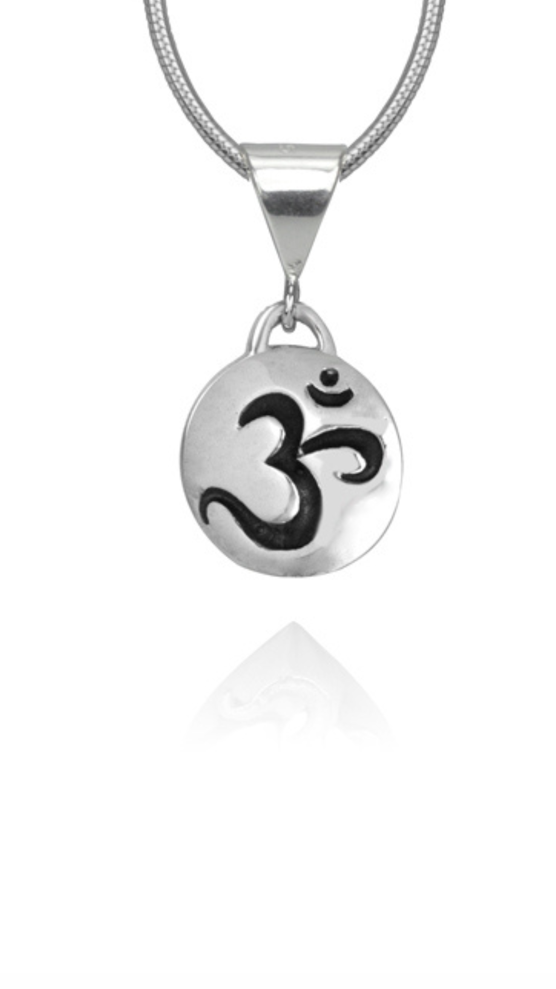 OM  Pendant - Sterling Silver