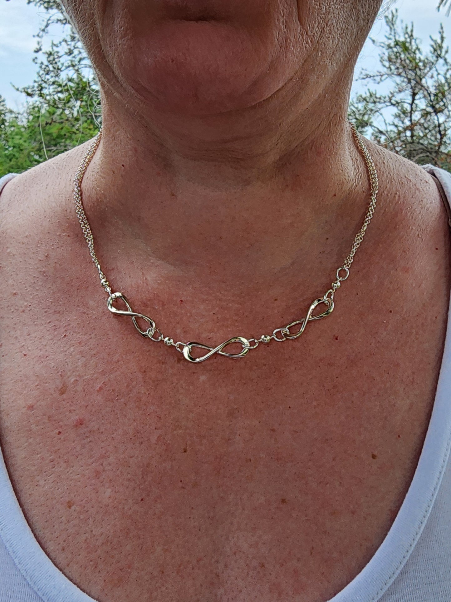 Triple Infinity Necklace