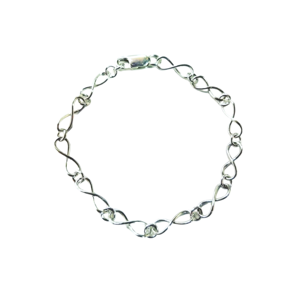 Infinity (small) Bracelet in Sterling Silver  Symbolizing Limitlessness, eternity and infinite Love.  Would you like to be reminded that you are alive with endless possibilities?  Would you like to express with a gift of infinite Love? Great Mother's Day Gift  Be The Infinite ...... Be here Now