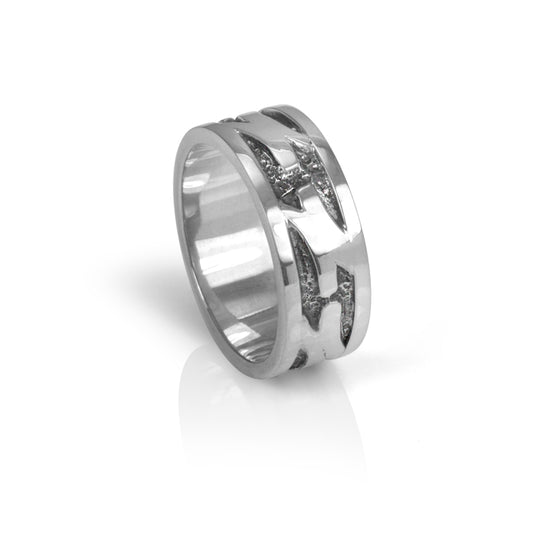 Together  Wedding Band ..Represents coming together in relationships, in family, in team building, with oneself. Sterling Silver Ring in Regular, Small, and Narrow
