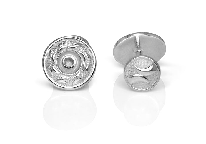 Sterling Silver Together Cuff Links Represents coming together in relationships, in family, in team building, with oneself.