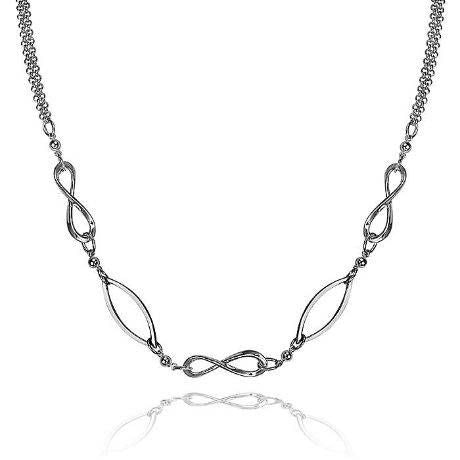 Infinity and Eye of God Sterling Silver Necklace. (5 Pieces)  Symbolizing Limitlessness, eternity and infinite Love.  Great Mother's Day Gift.  Many mother's have this necklace on their wish list.  Would you like to be reminded that you are alive with endless possibilities?  Would you like to express with a gift of infinite Love?  Be The Infinite ...... Be here Now